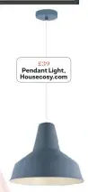  ??  ?? £39 Pendant Light, Housecosy.com