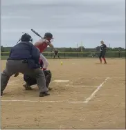  ?? MIKE CABREY/MEDIANEWS GROUP ?? Plymouth Whitemarsh’s Molly Moore throws a pitch during the Colonials’ District 1-6A first round game against Souderton on Monday.