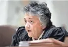  ?? ASSOCIATED PRESS M.P. KING, ?? Wisconsin Supreme Court Justice Shirley Abrahamson.