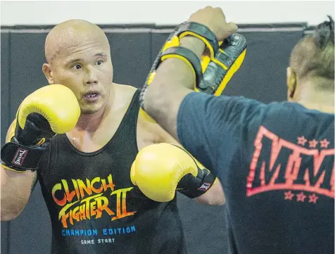  ?? RIC ERNST/ PNG FILES ?? Former B.C. Lions lineman Paul (Typhoon) Cheng has retired as an MMA fighter and is joining the Beijing Lions of the Chinese Arena Football League, which begins play this fall.