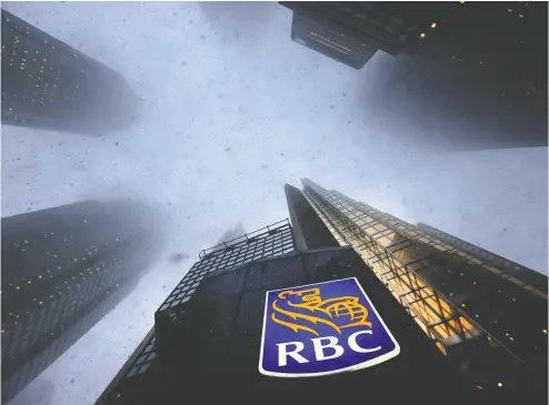  ?? PETER J. THOMPSON / FINANCIAL POST ?? In quarterly results this week, Royal Bank of Canada reported total bank provisions for credit losses of $813 million, more than analysts had forecast. But it was also among the big banks to report growth in loans and deposits.