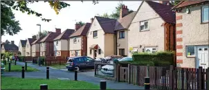  ??  ?? ‘Rough part of town’: The row of houses where Miss Gration was told to go