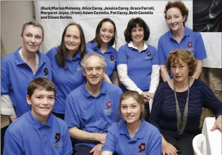  ??  ?? (Back)Marion Maloney, Alice Carey, Jessica Carey, Grace Farrell, Margaret Joyce, (front) Adam Costello, Pat Carey, Beth Costello and Eileen Durkin.