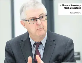  ?? Richard Williams ?? &gt; Finance Secretary Mark Drakeford