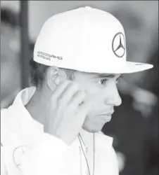  ??  ?? Lewis Hamilton