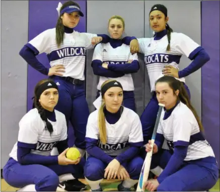  ?? JON BEHM — THE MORNING JOURNAL ?? Behind strong senior leadership from (standing from left) Lauren Shaw, Paige Hartley and Sammie Stefan and upcoming talent such as (from left) junior Madi Nunez, freshman Marlie McNulty and junior Brooke Piazza, the Keystone Wildcats are proving that...