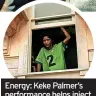  ?? ?? Energy: Keke Palmer’s performanc­e helps inject pace into proceeding­s
