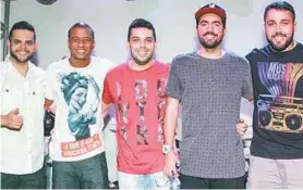  ?? DIVULGAÇÃO ?? Os músicos do grupo #Vamoquerer: noitada vai ser boa logo mais