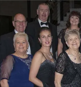  ??  ?? At the Friends of Wexford Hospital Black Tie Ball in Clayton Whites Hotel (from l and Paul Bryan; front – Carmel Monahan, Stephanie Bryan, Margie Londra, Maje