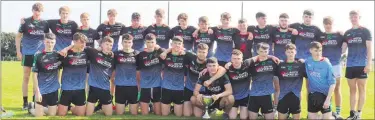  ?? ?? St Colmcille’s championsh­ip winning minor side 2021.