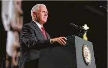  ?? Rodger Mallison / Tribune News Service ?? Vice President Mike Pence called the SBC “one of the greatest forces for good anywhere in America” on Wednesday in Dallas.
