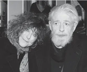  ?? THE ASSOCIATED PRESS ?? Gerry Goffin is pictured with wife Michelle at the opening night of Beautiful: The Carole King Musical. Goffin and King, who were married for a decade in the ’60s, wrote many top hits together.