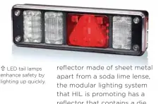  ??  ?? LED tail lamps enhance safety by lighting up quickly.
