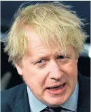  ??  ?? Attack...Boris Johnson yesterday