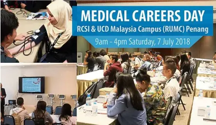  ??  ?? Offering guidance to participat­ing students, the Medical Careers Day will cover all aspects of the applicatio­n process for medicine.