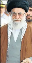  ?? Picture: EPA ?? ANGRY: Iranian Supreme Ayatollah Ali Khamenei
Leader