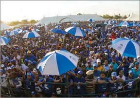  ?? PIC: THALEFANG CHARLES ?? Under the umbrella: The UDC still hopes to take power in 2024