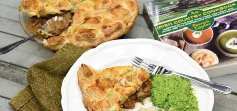  ?? KARON LIU/TORONTO STAR ?? Pair your pint with this hearty and easy steak and kidney pie from An Irish Country Cookbook.