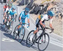  ?? EFE ?? Egan Bernal (d), Nairo Quintana y Miguel López (i), protagonis­tas.