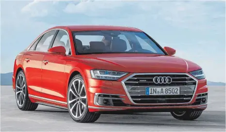  ?? FOTO: AUDI/DPA ?? Die nächste Generation der Luxuslimou­sine A8 soll eine neue Ära einläuten.