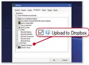  ??  ?? Greenshot lets you upload screengrab­s to online services such as Dropbox