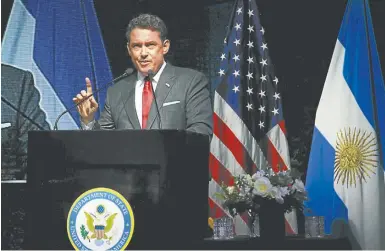  ??  ?? Former US ambassador to Argentina Noah Mamet, pictured in 2016.