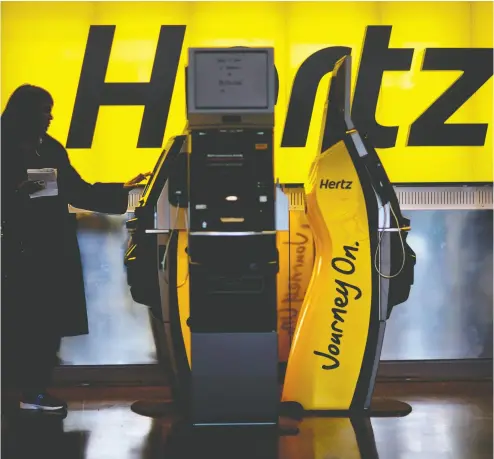  ?? Da vid Goldman / The Associate
d Pres files ?? Car rental agency Hertz negotiated an 11th hour deal with creditors to stave off filing for bankruptcy last week.