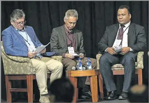  ?? Photo: DEPTFO News ?? Panellists at the Asia-Pacific Broadcasti­ng Union Pacific Media Partnershi­p conference at the Sheraton Fiji Resort, Denarau, Nadi (from left) Russell Isaac, Managing director Sports Media Services, Tan Hock Guan, Senior Editor, ASIAVISION, and Neville...