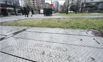  ?? MARK VAN MANEN ?? B.C. Hydro wants to build a new substation deep below Emery Barnes Park in Yaletown. The utility says with power use downtown expected to rise 75 per cent over 30 years, upgrades are needed.