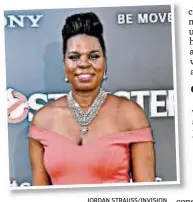  ?? JORDAN STRAUSS/INVISION ?? Leslie Jones wore a Christian Siriano design at the Los Angeles premiere of “Ghostbuste­rs” in 2016 after complainin­g that no one wanted to dress her.