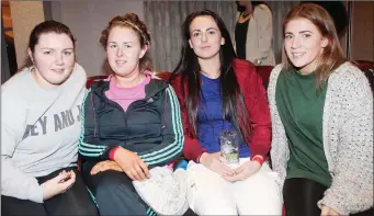  ??  ?? Laura Gaughan, Kelly Johnston, Amber Lynch and Niamh Foley.