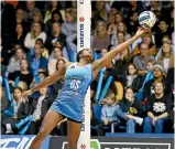  ??  ?? Grace Nweke is performing strongly for the Mystics and knocking on the Silver Ferns door.
