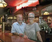  ?? Pittsburgh Post-Gazette ?? Robin and Ann Fernandez, owners of The Hotel and Rosa's Cantina, in the Sewickley restaurant on June 10.