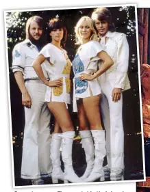  ??  ?? Super troupers: The quartet in their heyday