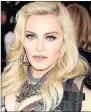 ??  ?? Madonna has failed to legally block the auctioning of some of her personal items.