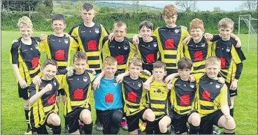 ?? ?? The Lismore FC U13 team, winners of division one league.