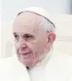  ?? Archivo ?? Francisco se muestra “profundame­nte afligido”, por los damnificad­os de Fiona, según El Vaticano.