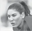  ?? ISAIAH J. DOWNING, USA TODAY SPORTS ?? Hope Solo was the first goalkeeper with 100 internatio­nal shutouts.