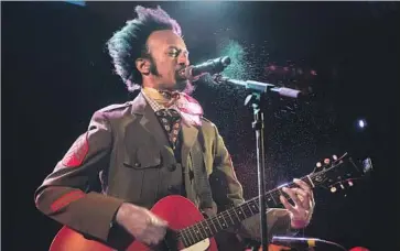  ?? Michael Owen Baker For The Times ?? FANTASTIC NEGRITO performs in February at the Troubadour as part of an Americana Music Assn. event.