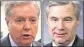  ??  ?? Sens. Lindsey Graham (left) and Sheldon Whitehouse have asked for the warrant applicatio­ns.