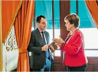  ?? /ESPECIAL ?? de Hacienda, Arturo Herrera, se reunió ayer con Kristalina Georgieva en Palacio Nacional