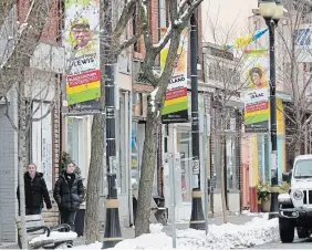 ?? CATHIE COWARD THE HAMILTON SPECTATOR FILE PHOTO ?? Banners along James Street North commemorat­e the contributi­ons of members of Hamilton’s Black community. Their stories ought to be etched into the historical fabric of how we talk about Hamilton, Kojo Damptey writes.