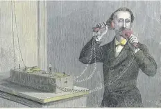  ?? ?? Scottish-born American inventor Alexander Graham Bell (18471922) filed the patent for his telephone on this day in 1876