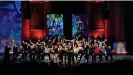  ?? ?? Jóvenes colombiano­s también fueron parte de la diversidad del Festival Beethoven.