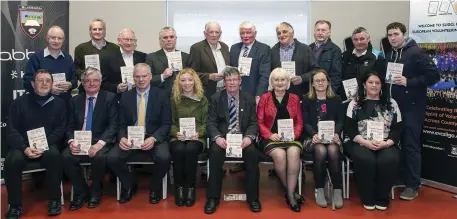  ??  ?? Representa­tives of Sligo GAA, Sligo County Council and Sligo Volunteer Centre along with MEP Marian Harkin at the event. Pic: Donal Hackett.
