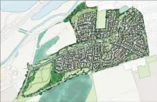  ??  ?? Above and right, the area of the proposed 400-home developmen­t at Thanington