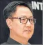  ?? PTI ?? Kiren Rijiju had said the rebel outfit had dropped the issue of ‘sovereignt­y’ in its talks.