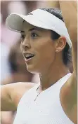  ??  ?? Finalist: Garbine Muguruza.