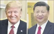  ?? (Photo MaxPPP) ?? Le président chinois tente d’apaiser la situation très tendue entre la Corée du Nord et les USA.