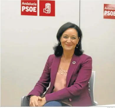  ?? JUAN AYALA ?? Rafaela Crespín, en la sede del PSOE de Córdoba.